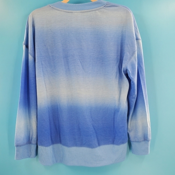 NWT blue crewneck sweatshirt "Taking the Day Off" S - Picture 6 of 10
